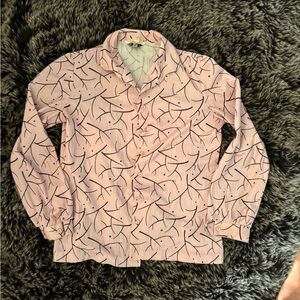 Vintage light pink Paula Brooks blouse